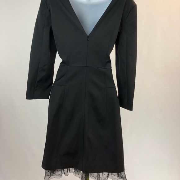 J Crew Long Sleeve Sheath Dress w Tulle Trim NEW - Picture 5 of 7